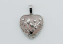 Pendant Heart Caged Rose Qz