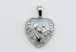 Pendant Heart 20mm Opalite