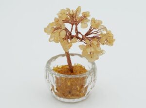 Tree Citrine Crystal Bowl