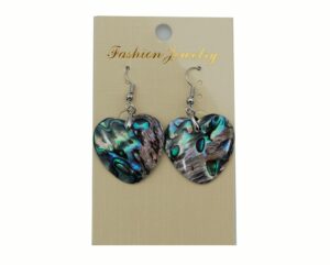 Earrings Heart Abalone