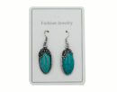 Earring Turquoise Oval Flower
