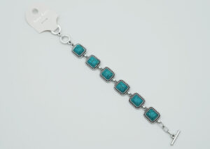 Bracelet Blue Howlite Square